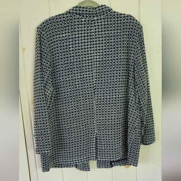 Chico’s Tonga Eyelet Summer Blazer Jacket - Picture 6 of 9